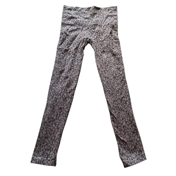 Gray Spanx Leopard Print Women's Leggings - Picture 1 of 6